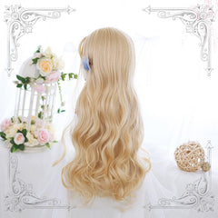 Lolita Golden Long Curly Wig   WS1062