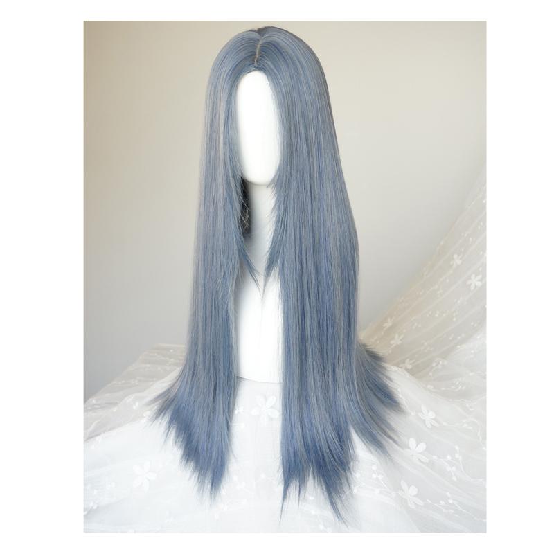 Harajuku long straight hair melange lolita wig WS1188