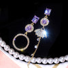 Shining crystal tassel earrings WS3081