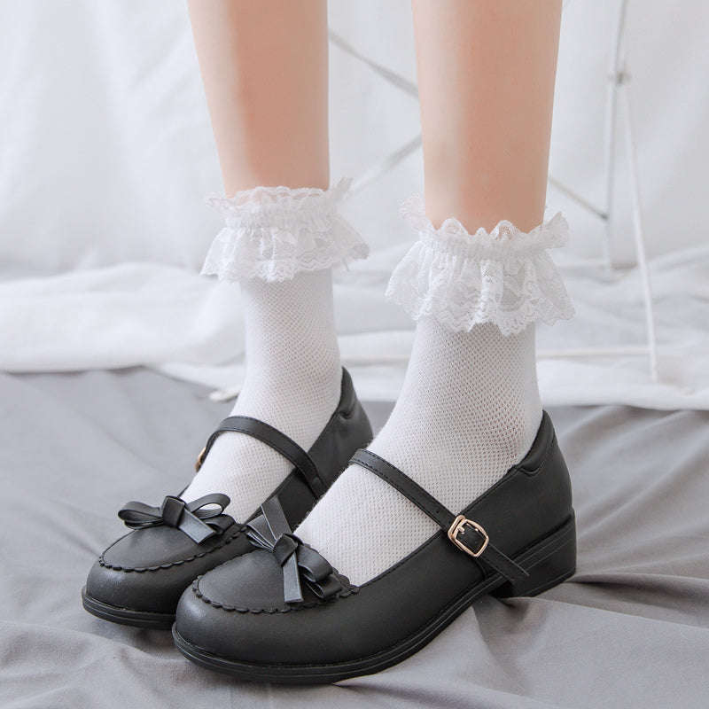 Short tube Lolita thin cotton socks  SS1225