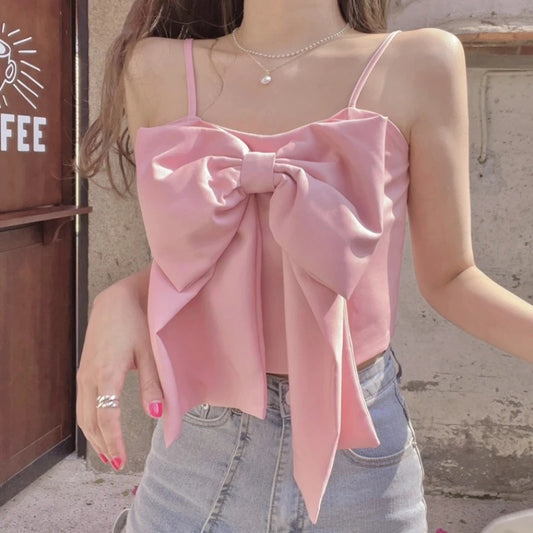 Sexy bow suspender top SS2705