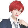 Male red short hair cool handsome wig WS2150