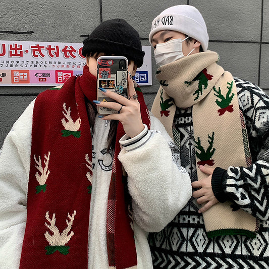 Christmas warm knitted scarf SS2336