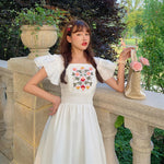 Sweet embroidered flower dress SS2470