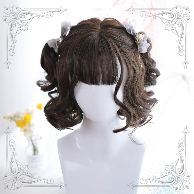 Lolita Brown-Red Curly Wig WS1060