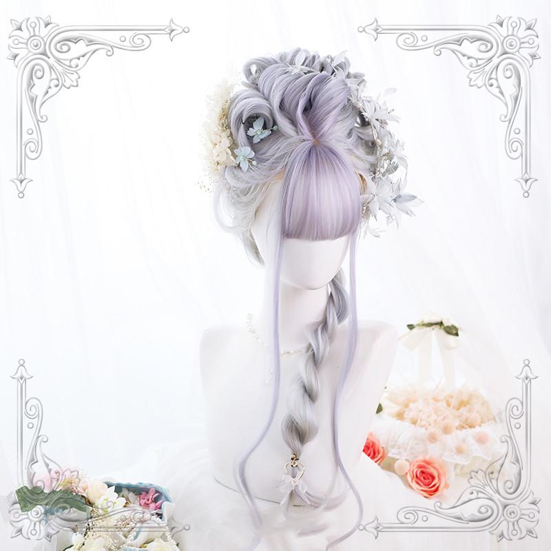 Lolita Purple Long Curly Wig WS1072