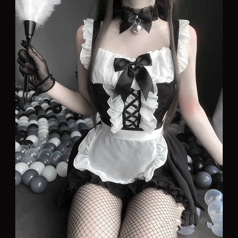 Hot transparent apron maid outfit SS2217