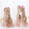 Lolita Orange Pink Curly Wigs WS1092