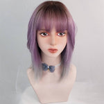 Temperament Lolita Purple Mid-length Wig  WS1142