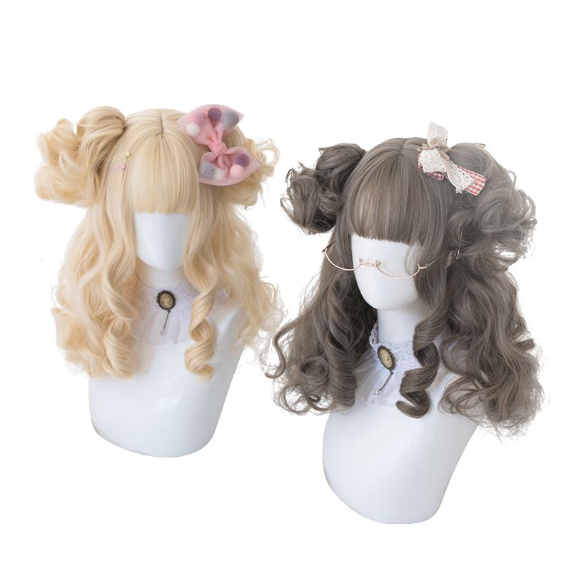 Lolita wig female short curly wig WS2044