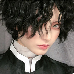 Black Harajuku Short Curly Wig SS2977