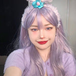 Lolita Gentle Purple Long Curly Wig  WS2235