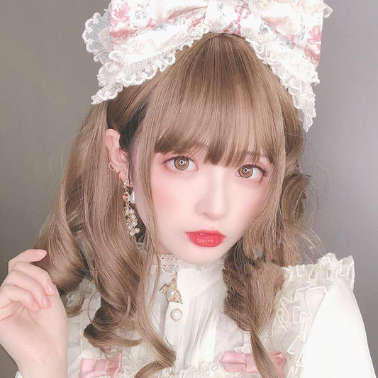 Lolita Harajuku Japanese Short Curly Wig WS2153