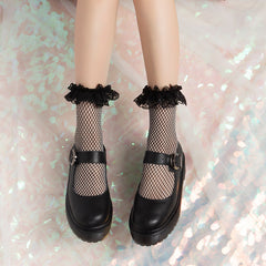 Japanese lace breathable fishnet socks  SS1241