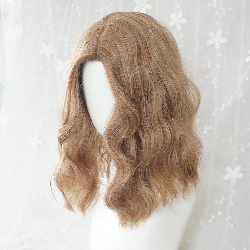 Fashion Egg Roll Head Linen Gold Cute Lolita Wig WS1169