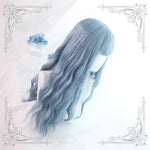 Lolita Blue Long Curly Wig  WS1068