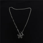 Cool girly vintage butterfly necklace SS2334