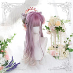 Lolita Gradient Purple Long Curly Wig WS1013