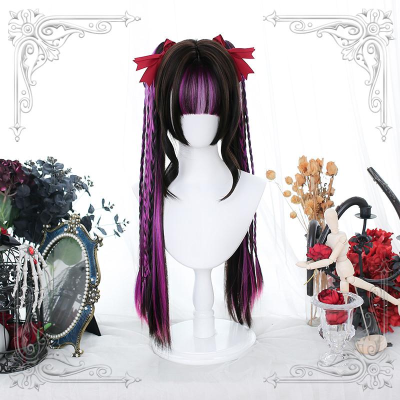 Harajuku purple black wig WS2345