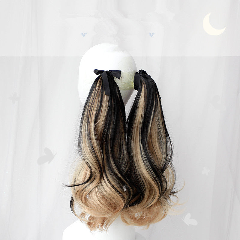 Lace-up double ponytail wig accessories WS2354