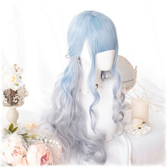 Lolita Harajuku Gradient Big Wave Curly Wig WS2254