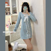 Temperament sweet lace knitted dress SS2438