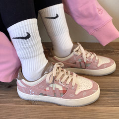 Pink cashew flower sneakers SS2415