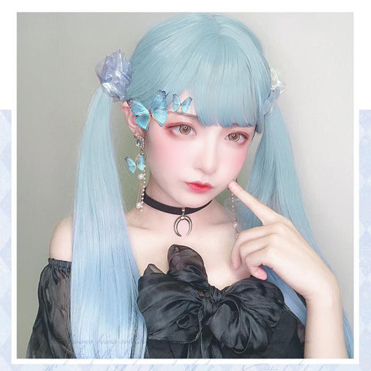 lolita straight hair gradient wig WS2107