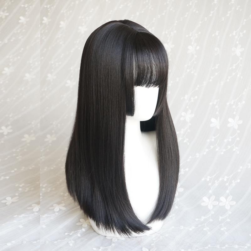 Lolita long straight hair cute wig WS1161