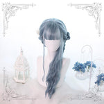 Lolita Blue Long Curly Wig  WS1068