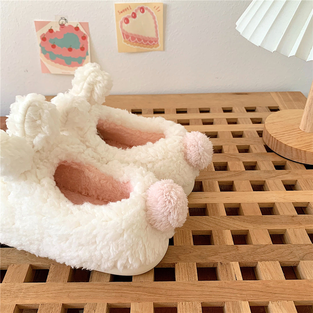 Cute cartoon rabbit plush slippers SS2725
