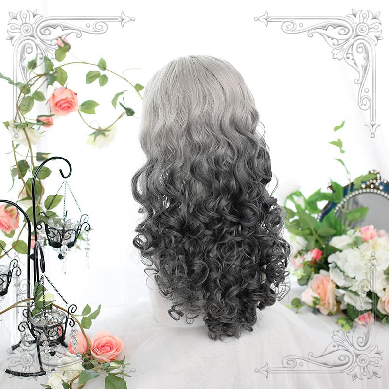 Lolita Grey-Green Curly Hair  Wig WS1005