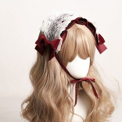 lolita headband bow headdress WS3072