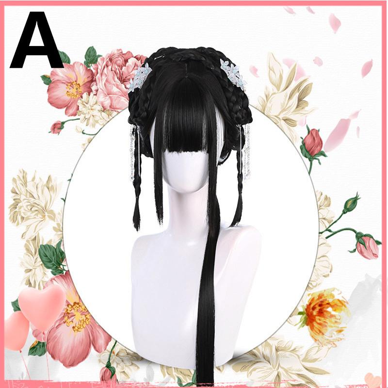 Chinese style long straight wig WS1325