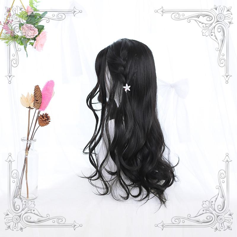 Lolita Black Long Curly Hair Wig WS1066