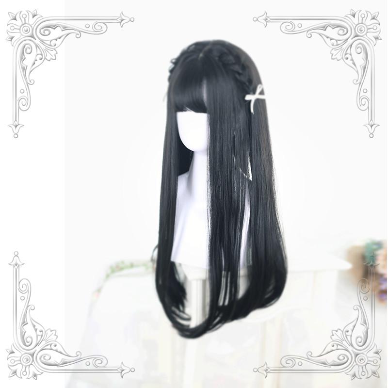 Lolita Black Brown Long Wig  WS1036