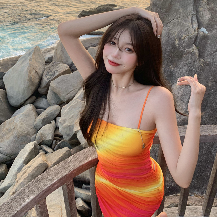 Sunset color dress SS2484
