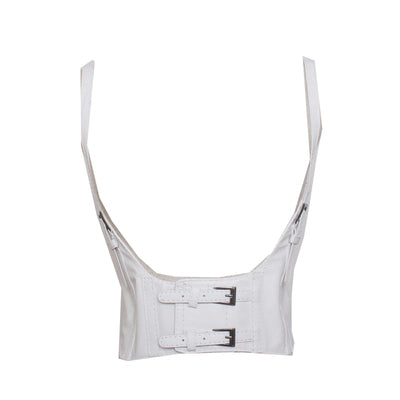 Leather vest suspender belt WS3091