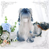 Lolita Blue Long Curly Hair Wig WS1003