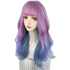 Unicorn starry purple lolita wig SS2710