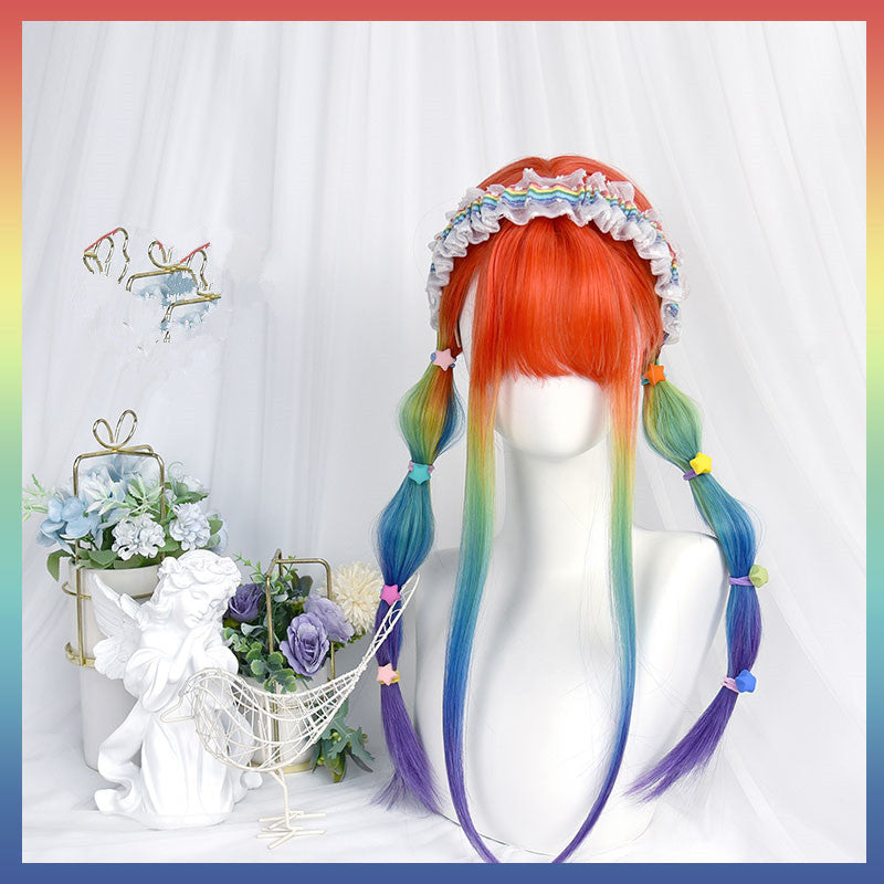 Colorful Raiinbow wig WS2317
