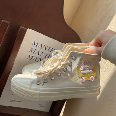 Cute high-top canvas shoes SS2745