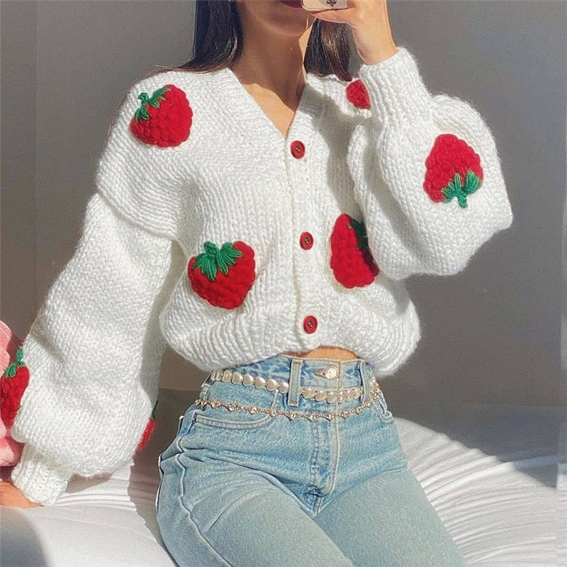 Retro strawberry sweater SS2663
