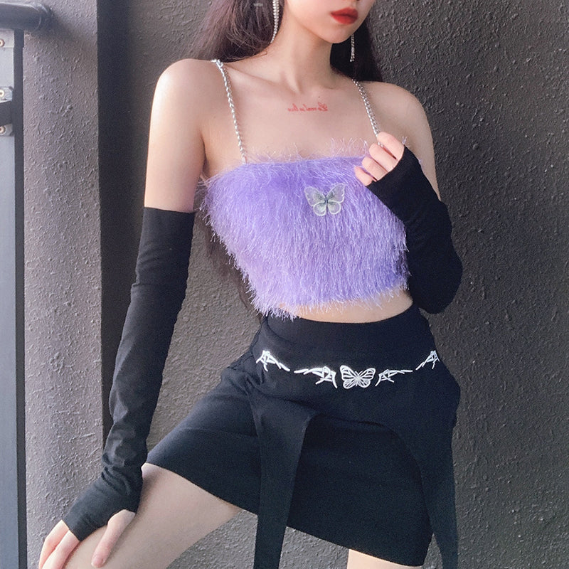 Vintage plush butterfly sling SS2593