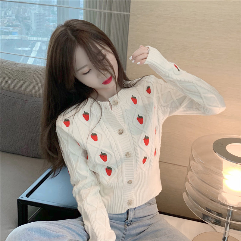 Chic strawberry sweater SS2590