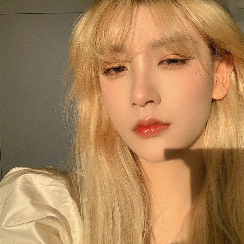 White gold long straight wig WS2229