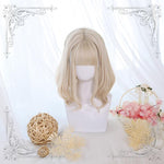 Lolita short hair gold wig  WS1316