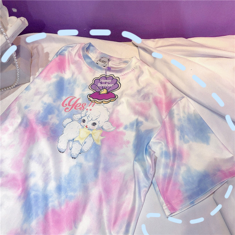 Gentle lamb gradient top SS2453