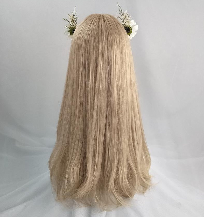 Fashion golden bangs natural wig WS2374