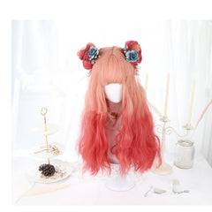 Medium-length instant noodle roll Lolita wig WS2145